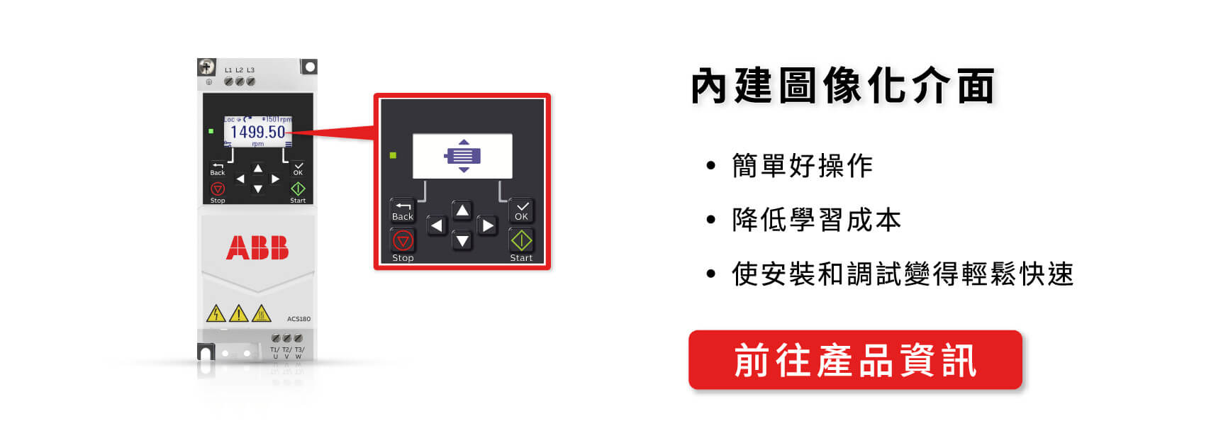 ABB變頻器 內建圖像化介面