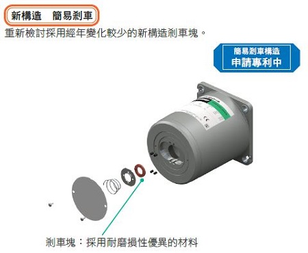 東方馬達 Oriental motor KII 可逆馬達 簡易剎車構造