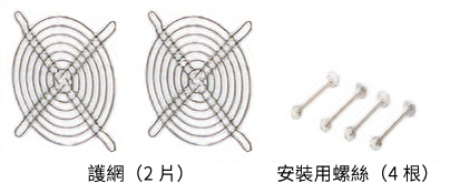 東方馬達 _軸流風扇_MD_護網套件（2片）