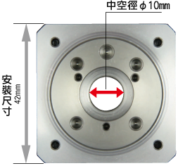 東方馬達 _電動模組_中空旋轉平台 DH_DHM42PAK的安裝尺寸