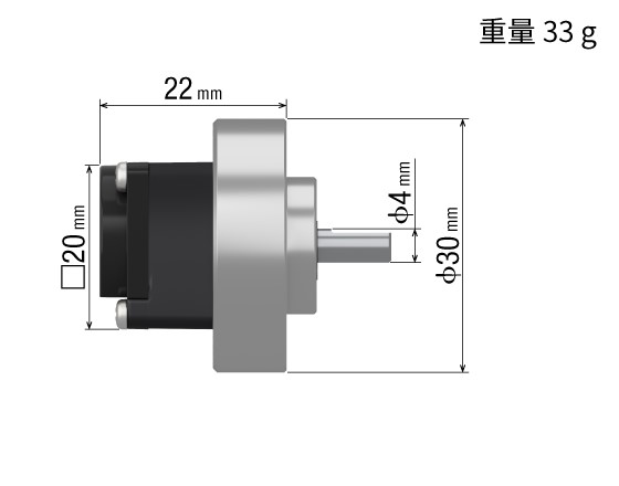 編碼器圓軸型安裝尺寸φ30