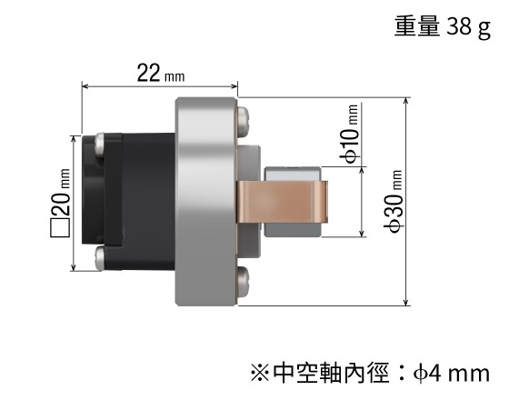 編碼器中空軸型安裝尺寸φ30 mm