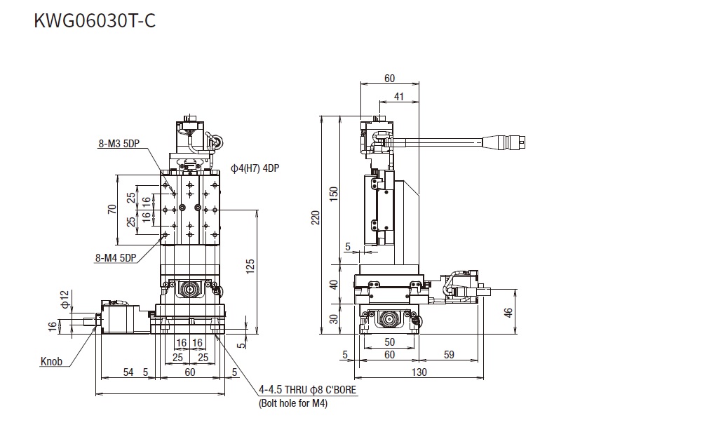 SURUGA SEIKI 駿河精機 自動直動XYZ軸 CAVE-X POSITIONER KWG系列 產品規格