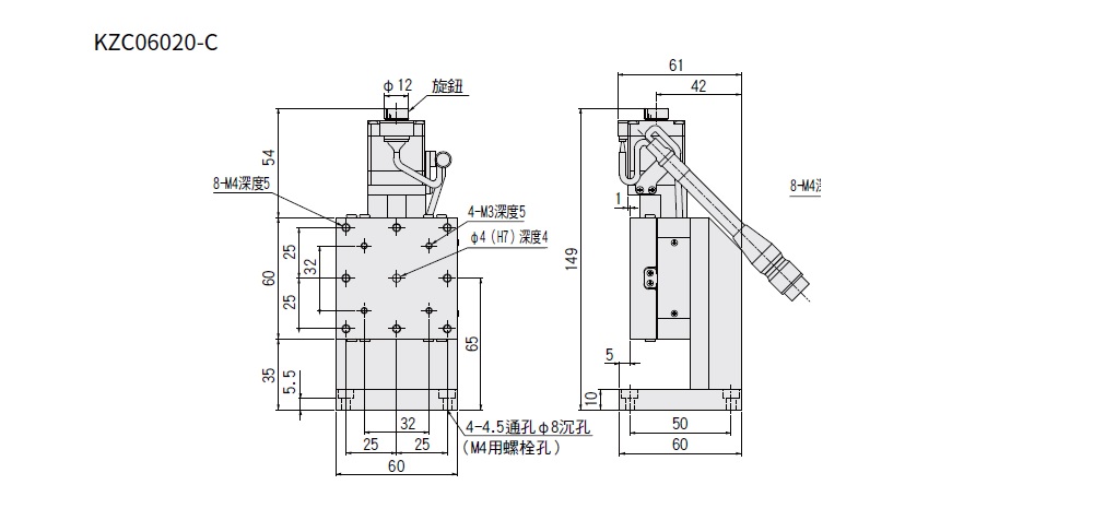 駿河精機 SURUGA SEIKI 自動直動滑台 KZC06020-C