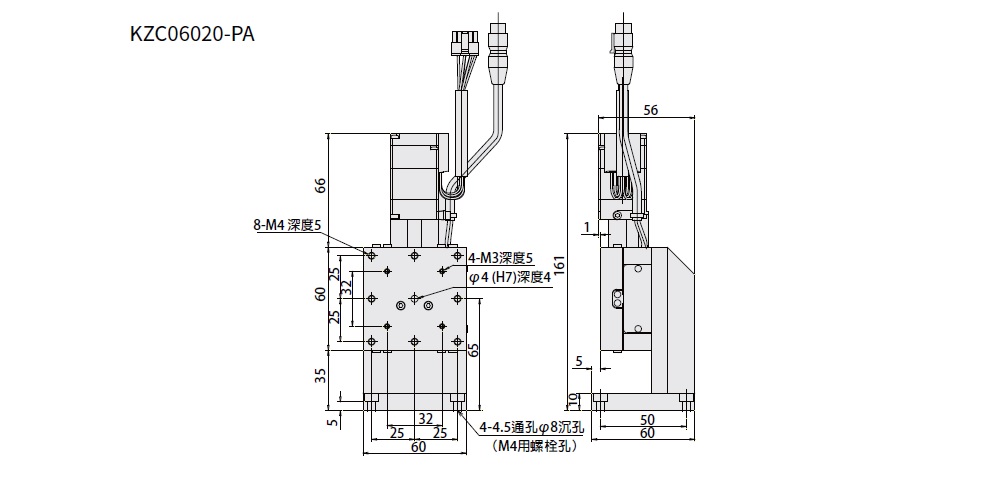 駿河精機 SURUGA SEIKI 自動直動滑台 KZC06020-PA